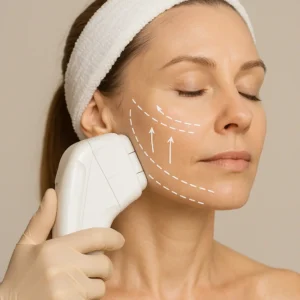 Woman having HI-FU to reduce wrinkles call LA LIPO Kingston Hill Now!