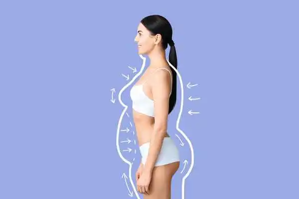 image of woman experiencing fat reduction treatment Kingston Hill
