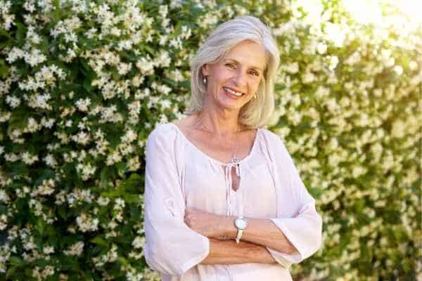 Older woman happy with urinary incontinence treatment Kingston Hill