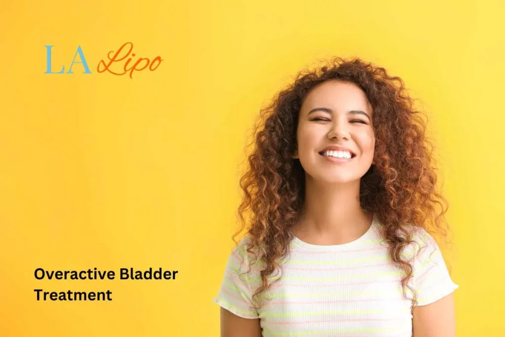 woman smiling about overactive bladder treatment Kingston Hill solutions